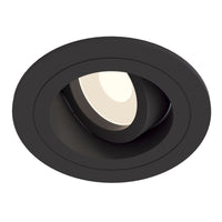 Faretto da incasso Downlight in Alluminio Atom Nero