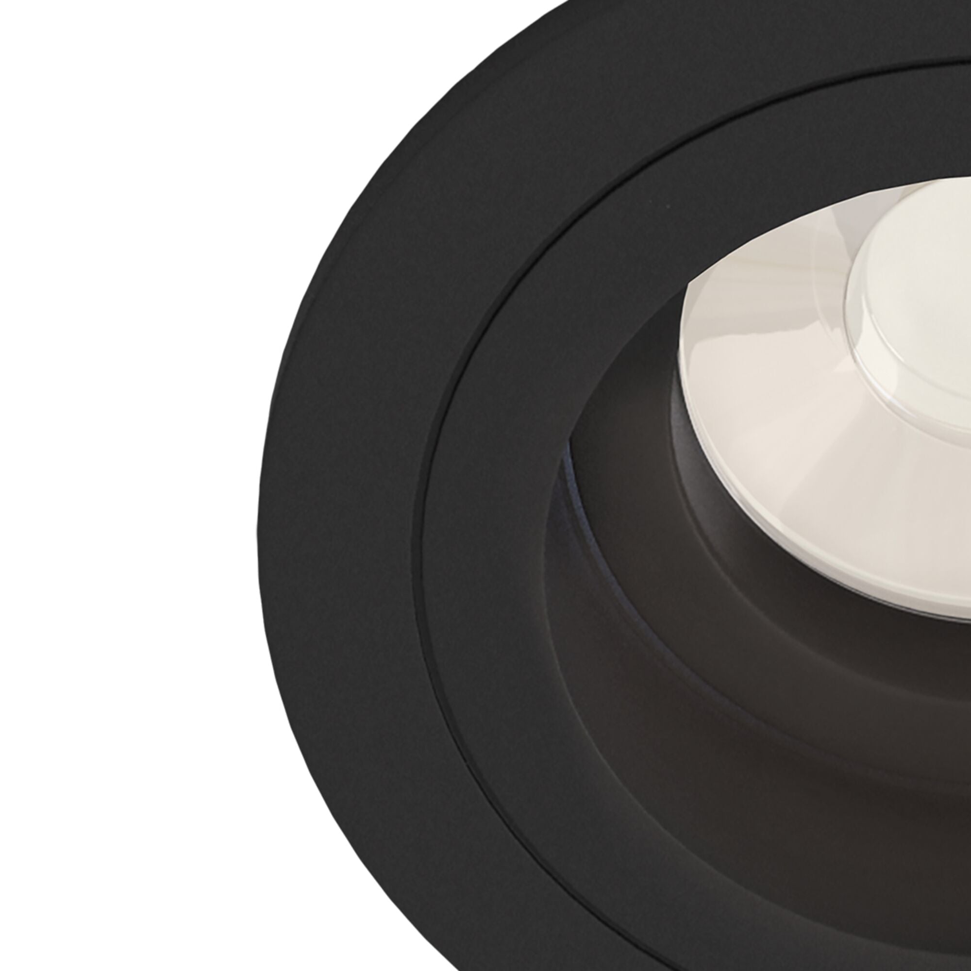 Faretto da incasso Downlight in Alluminio Atom Nero