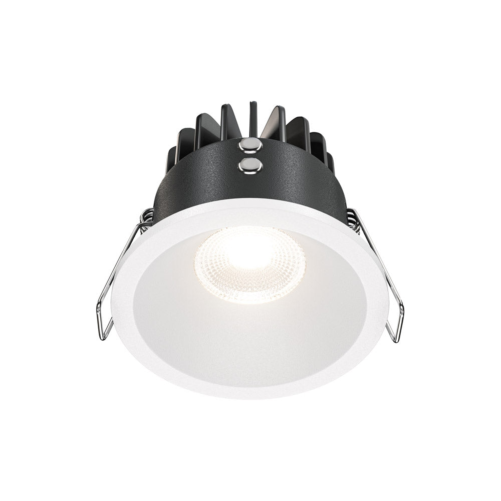 Faretto Da Incasso Moderno Zoom Alluminio Tondo Bianco Led Dimmerabile