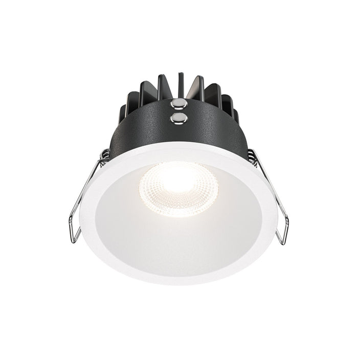 Faretto Da Incasso Moderno Zoom Alluminio Tondo Bianco Led Dimmerabile