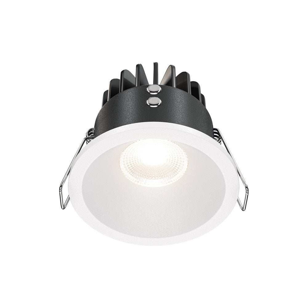 Faretto Da Incasso Moderno Zoom Alluminio Tondo Bianco Led