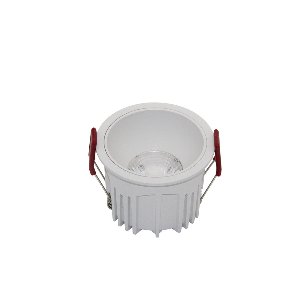 Faretto Da Incasso Moderno Alfa Led Alluminio Bianco Diffusore Pvc Dimmerabile