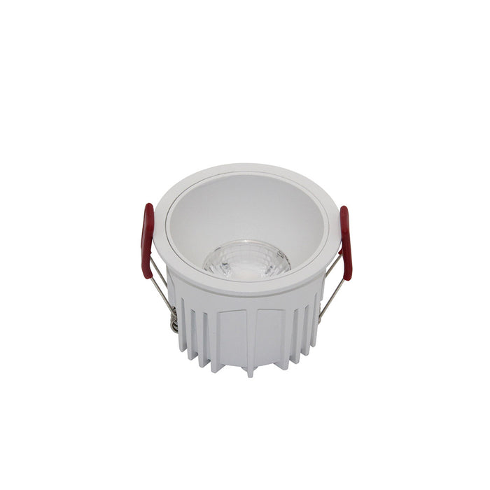 Faretto Da Incasso Moderno Alfa Led Alluminio Bianco Diffusore Pvc Dimmerabile