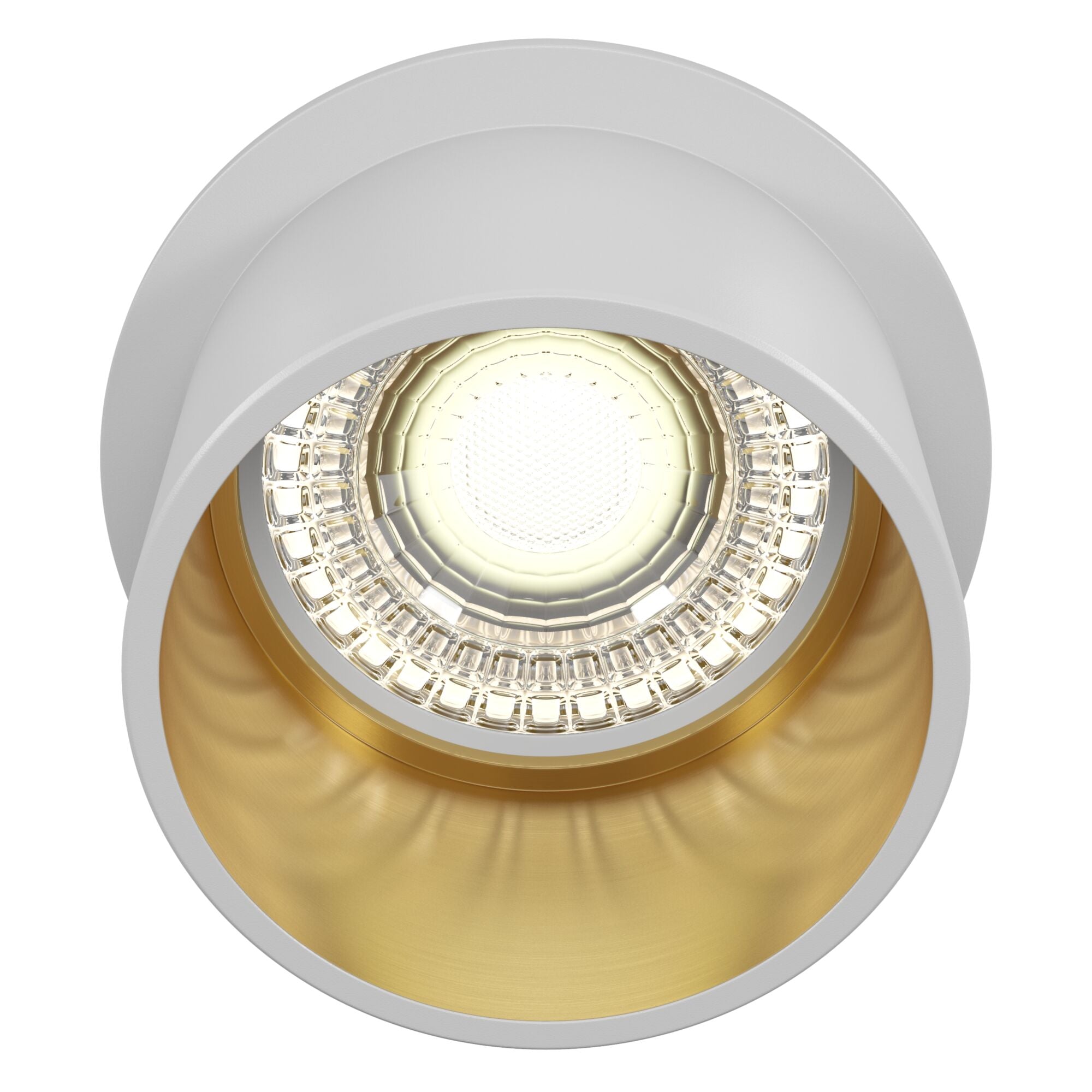 Faretto da incasso Downlight in Alluminio Reif Bianco con Oro