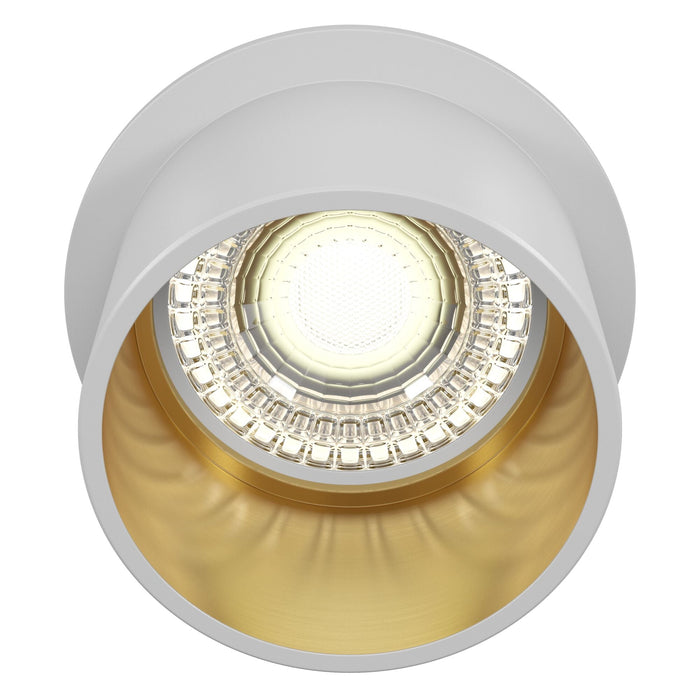 Faretto da incasso Downlight in Alluminio Reif Bianco con Oro