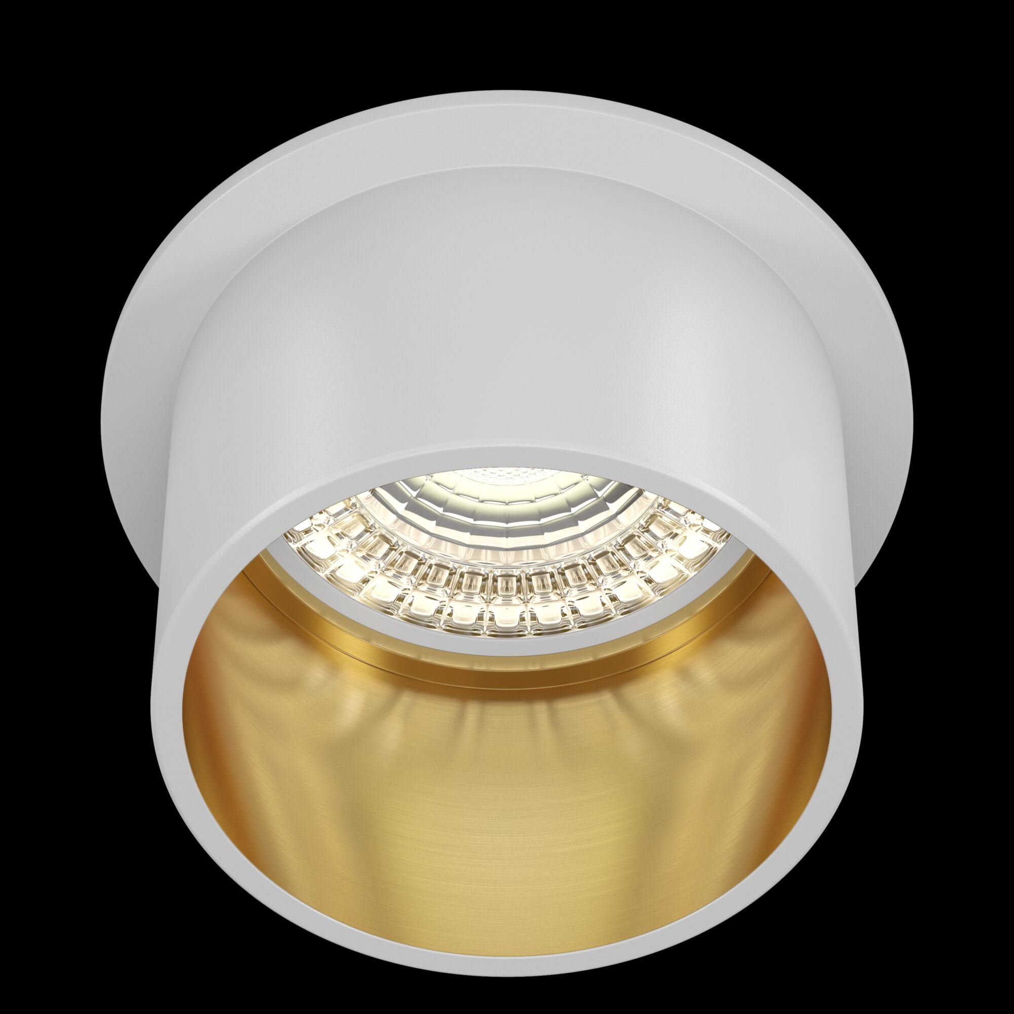 Faretto da incasso Downlight in Alluminio Reif Bianco con Oro