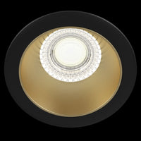 Faretto Da Incasso Moderno Share Alluminio Nero 1 Luce Diffusore Oro 15W