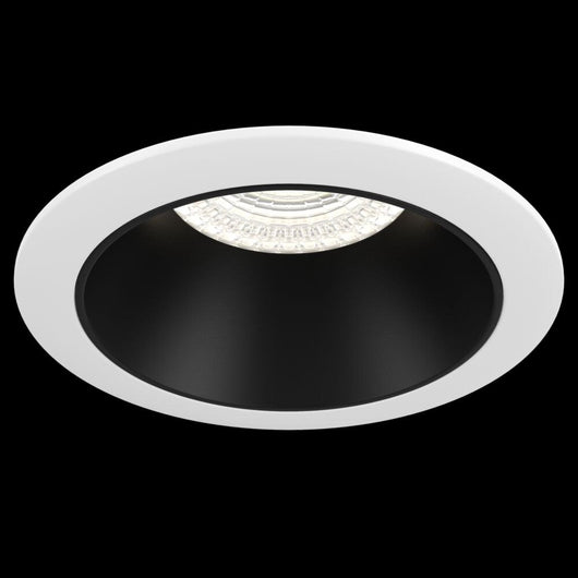 Faretto Da Incasso Moderno Share Alluminio Bianco 1 Luce Diffusore Nero