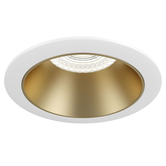 Faretto Da Incasso Moderno Share Alluminio Oro 1 Luce Diffusore Oro