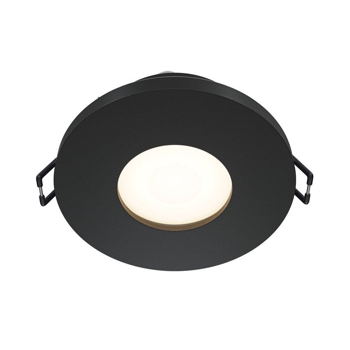 Faretto Da Incasso Moderno Stark Tondo Alluminio Nero 1 Luce