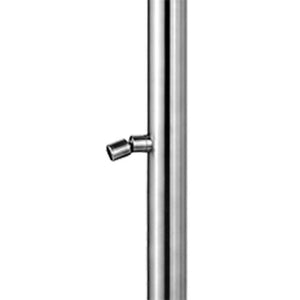 Sined Quartu Doccia Per Esterni In Acciaio 316l Con Soffione e Lavapiedi h 2289 Cm Inox