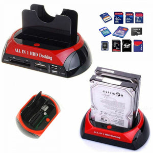 DOCKING STATION ADATTATORE 2 HD 2.5 3.5 IDE SATA ESATA USB 2.0 3.0