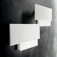 Applique Contemporanea Doha Alluminio Bianco 1 Luce Led 15W