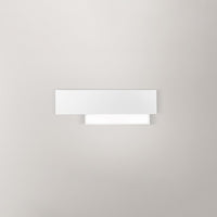 Applique Contemporanea Doha Alluminio Bianco 1 Luce Led 15W