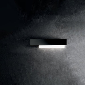 Applique Contemporanea Doha Alluminio Nero 1 Luce Led 15W