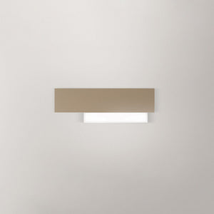 Applique Contemporanea Doha Alluminio Tortora 1 Luce Led 15W