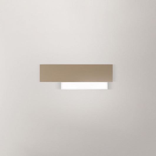 Applique Contemporanea Doha Alluminio Tortora 1 Luce Led 15W