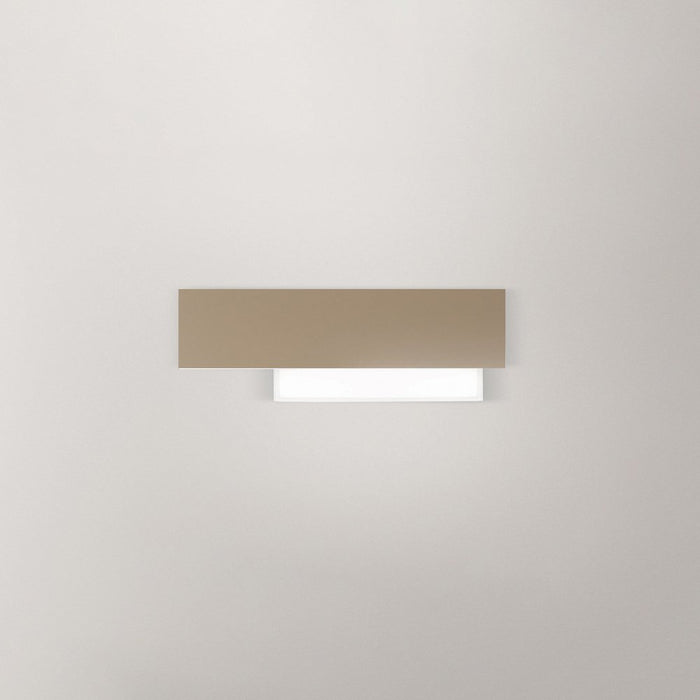 Applique Contemporanea Doha Alluminio Tortora 1 Luce Led 15W