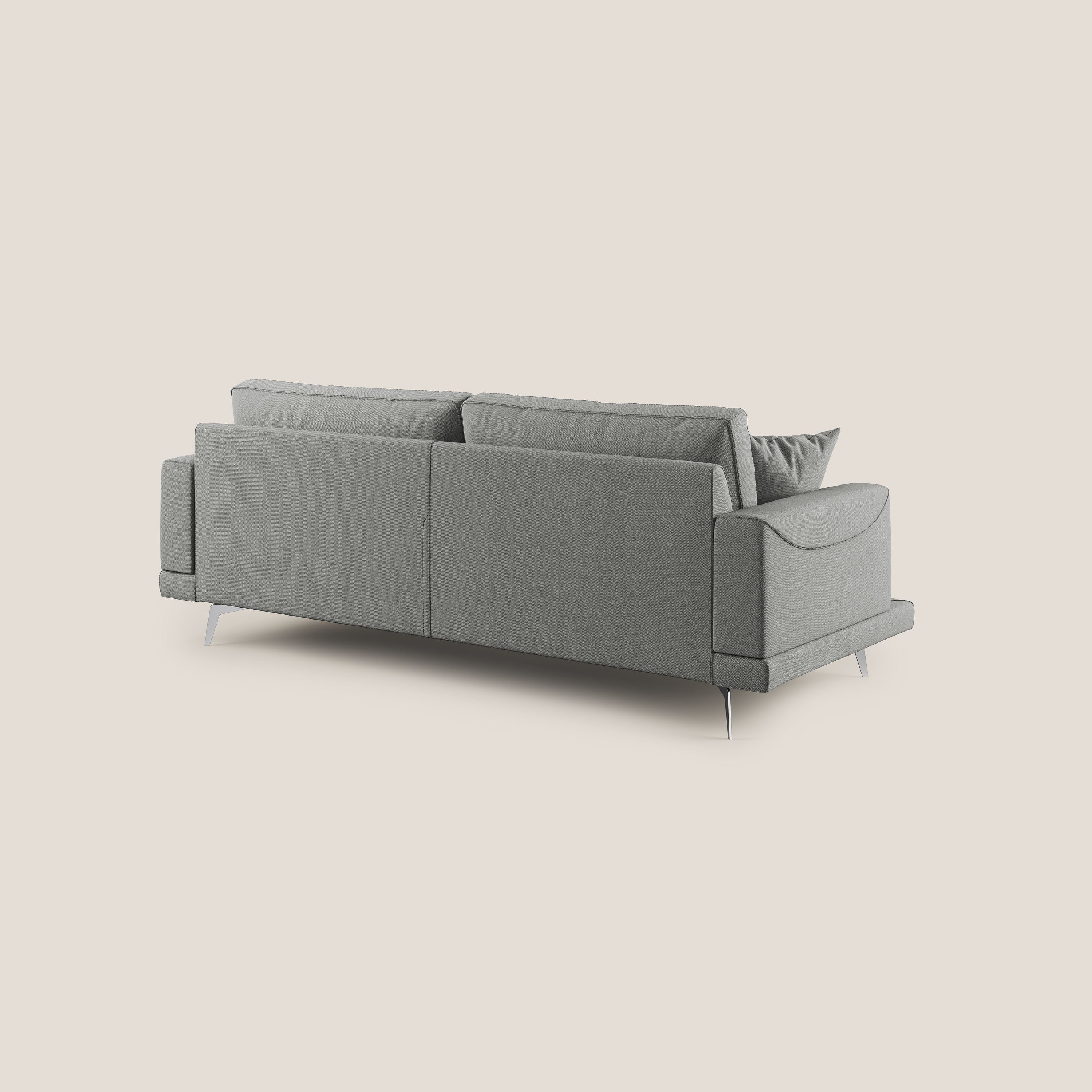 Divano 2 Posti 178x88x93 cm in Tessuto Grigio