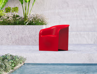 Poltrona Sedia da Giardino 69x72 cm in Resina Arkema Lady Antracite