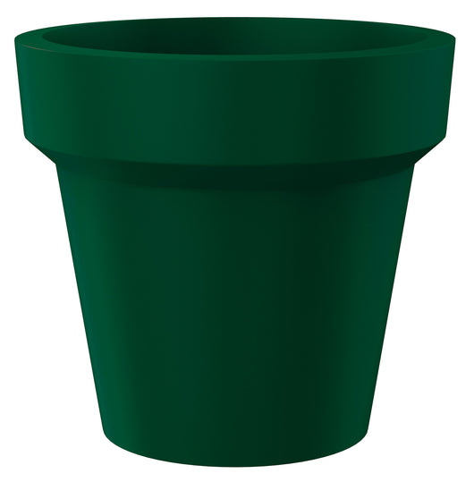 Vaso ⌀80x72 cm in Resina Arkema POT S Verde Scuro