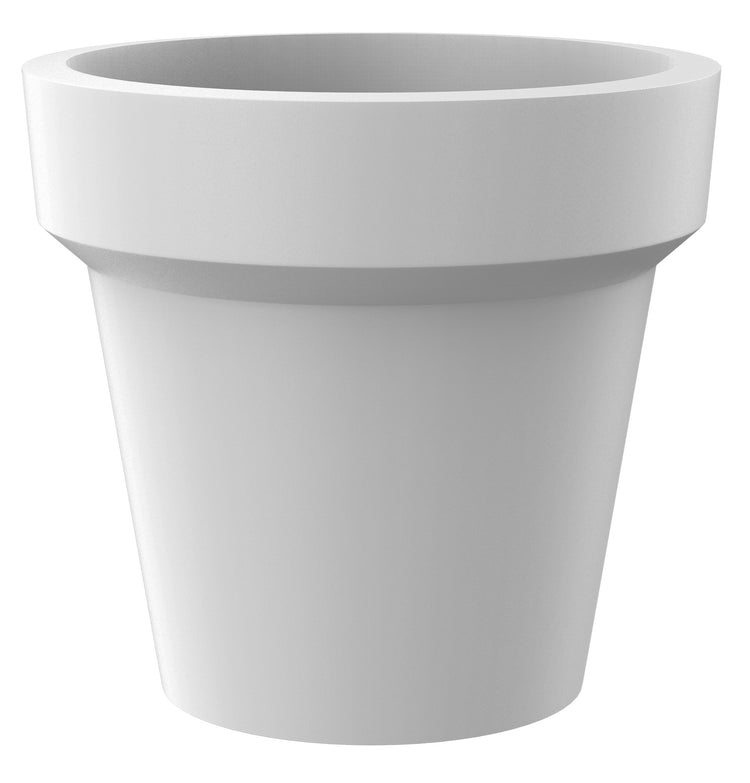 Vaso ⌀80x72 cm in Resina Arkema POT S Bianco