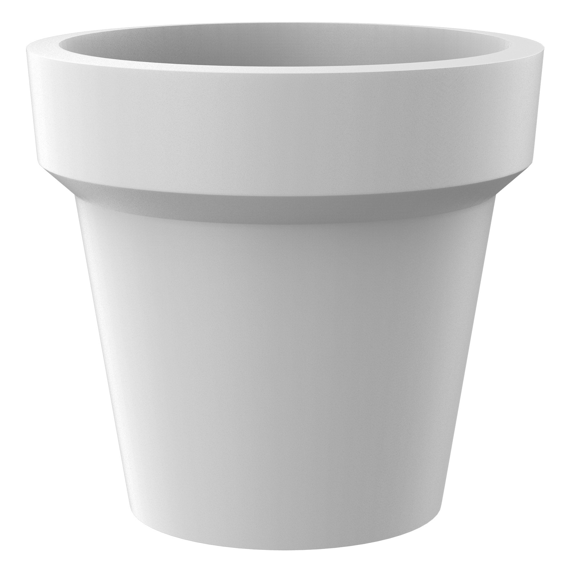 Vaso ⌀135x125 cm in Resina Arkema POT L Bianco