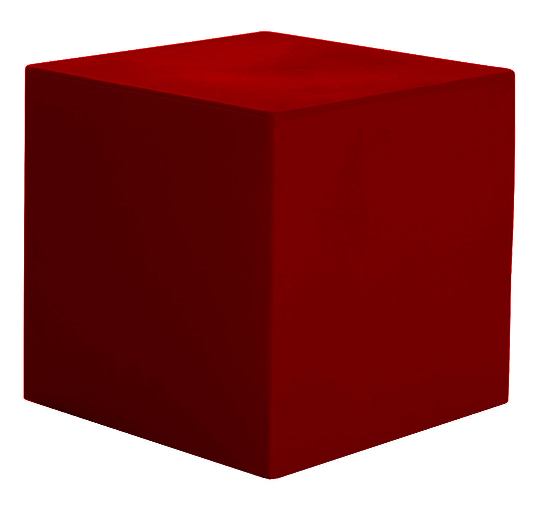 Pouf da Giardino 50x50 cm in Resina Arkema Iris Pouf Ruby