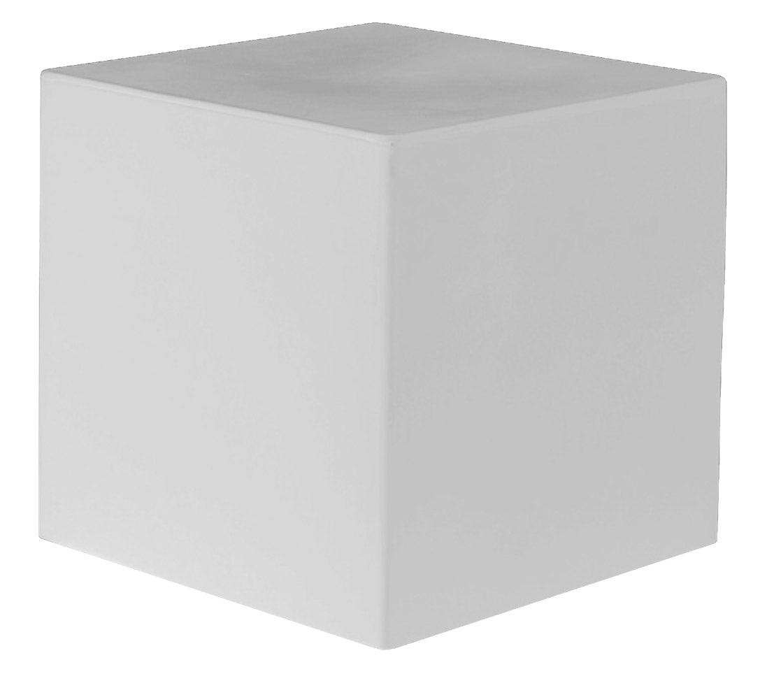 Pouf da Giardino 50x50 cm in Resina Arkema Iris Pouf Bianco