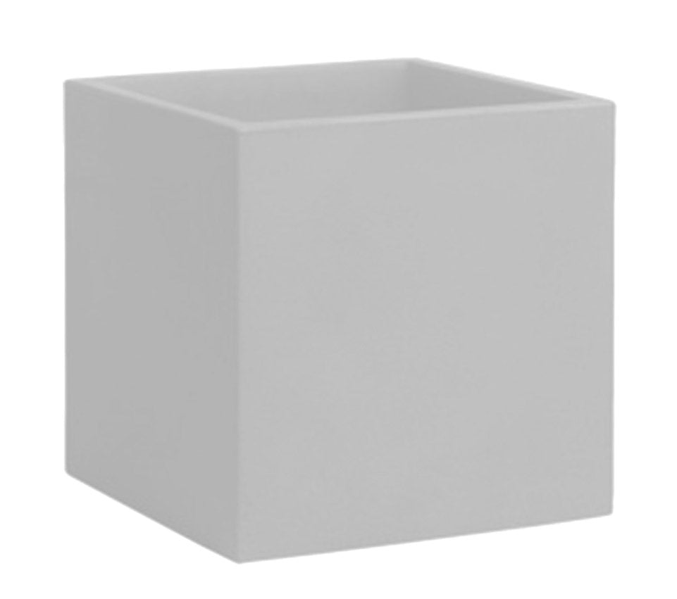 Vaso 50x50 cm in Resina Arkema Iris Vase Bianco