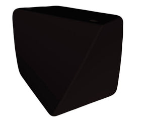 Pouf da Giardino 45x45 cm in Resina Arkema Twisty Pouf Antracite