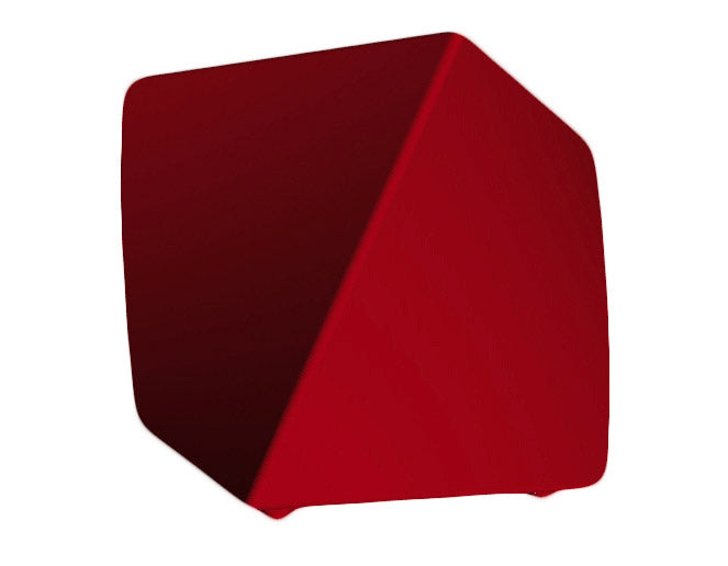 Vaso 45x45 cm in Resina Arkema Twisty Vase Ruby