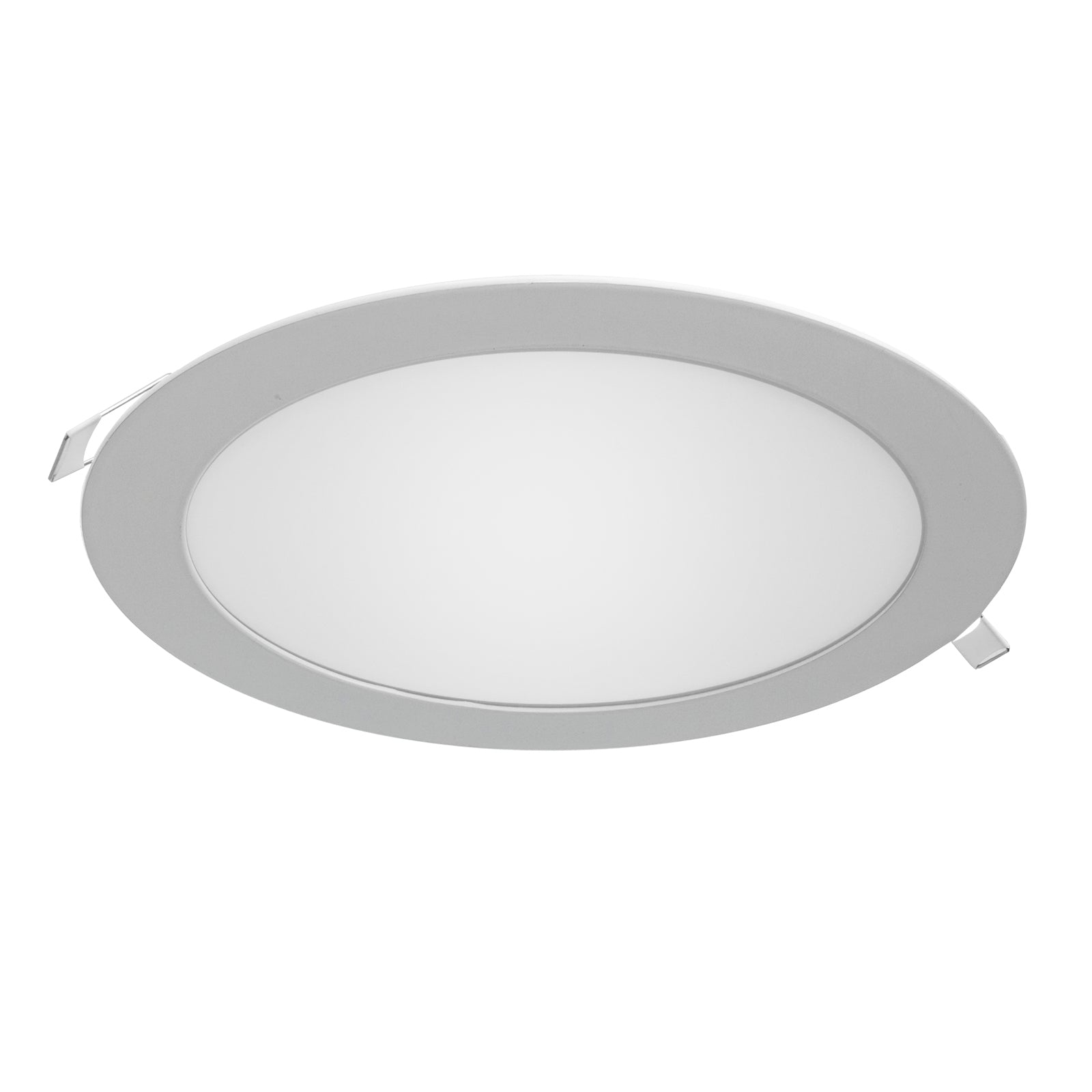 Faretto incasso pannello LED 18W ultra slim luce diffusa negozio foro 20cm 230V TONDO 6000K