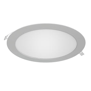 Faretto incasso pannello LED 18W ultra slim luce diffusa negozio foro 20cm 230V TONDO 6000K