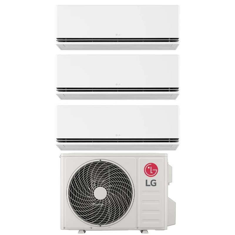 Climatizzatore Condizionatore LG Trial Split Inverter Serie DUALCOOL DELUXE 9+9+9 con MU3R19 R-32 Wi-Fi Integrato 9000+9000+9000