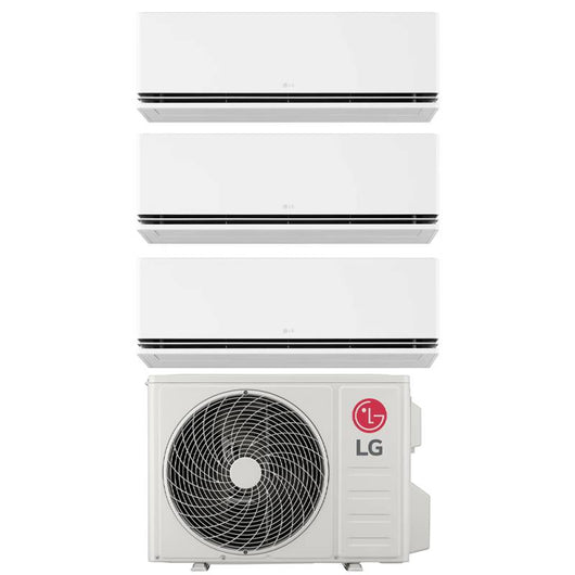 Climatizzatore Condizionatore LG Trial Split Inverter Serie DUALCOOL DELUXE 9+9+9 con MU3R21 R-32 Wi-Fi Integrato 9000+9000+9000