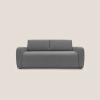 Divano Letto 3 Posti 215x93x100 cm in Tessuto Grigio