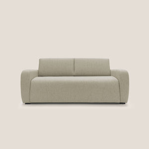 Divano Letto 3 Posti 215x93x100 cm in Tessuto Beige