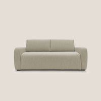 Divano Letto 3 Posti 195x93x100 cm in Tessuto Beige