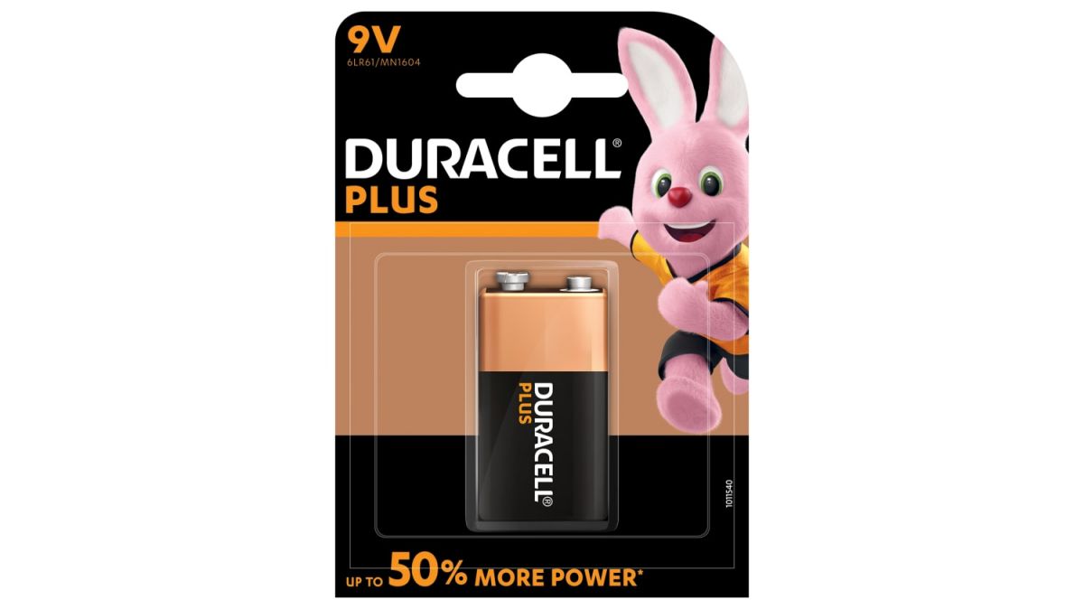 Duracell Batteria Alcaline PLUS 9V 6LR61/MN1604