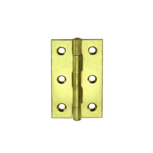 Cerniere strette 22 x 30 mm. - zincate giallo - 2 pz.