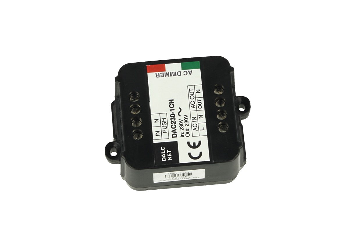 Dalcnet DAC-230-1CH Triac AC Dimmer Taglio Di Fase Con Pulsante N.O. Memoria 220V 200W