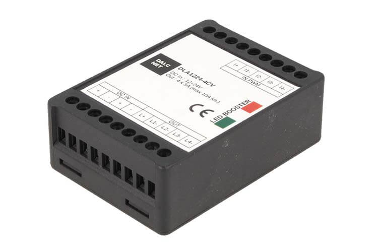 Dalcnet DLA1224-4CV Booster Amplificatore PWM 4 Canali 12V 24V 10A