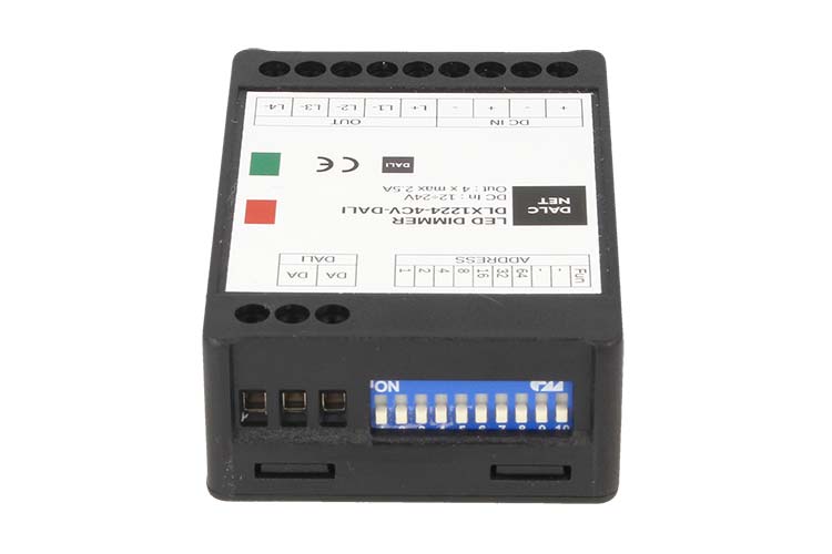 Dalcnet DLX1224-4CV-DALI Led Dimmer Dali 4 Canali RGB RGBW