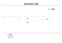 Scrivania da Ufficio Porta PC 180x76x69 cm Noce Stelvio