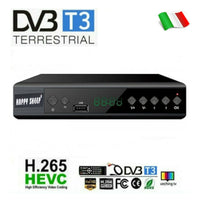 Decoder Ricevitore digitale Terrestre Youtube LAN DVB USB HDMI HD h265