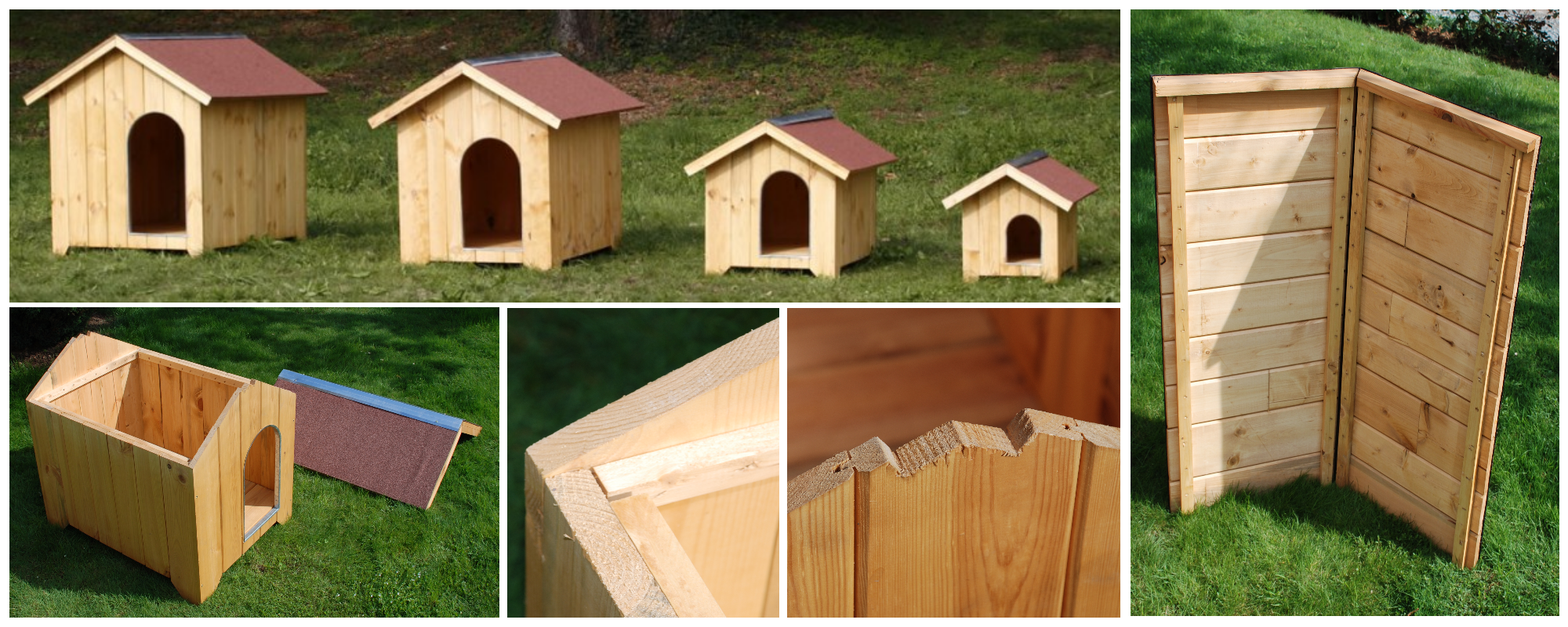 Cuccia per Cani in Legno con spessore doghe 16 mm. Serie Super Dog Modello 500/02