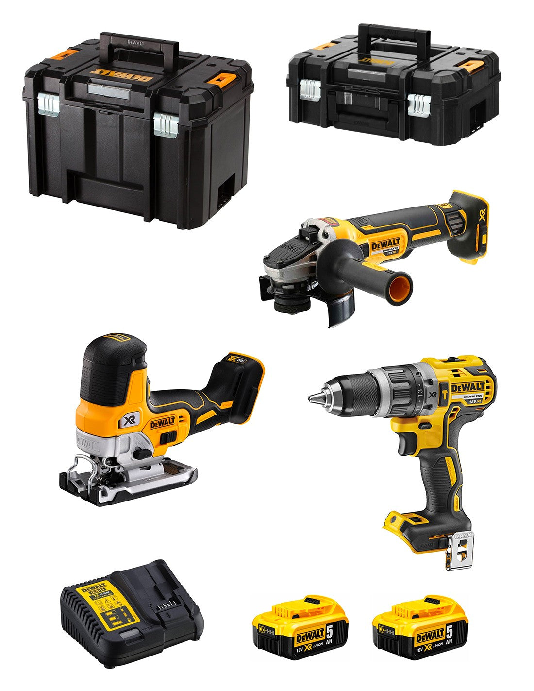 Dewalt  kit dck329p2t (dcd796 + dcg405 + dcs335 +.. 5035048728642