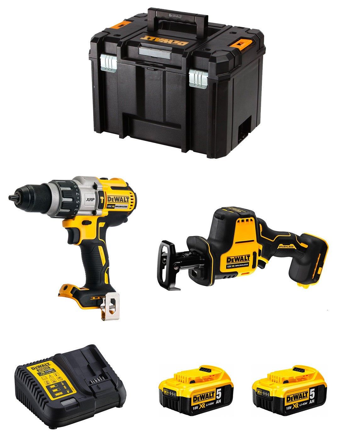 Dewalt  kit dwk217 (dcd996 + dcs369 + 2 x 5,0 ah +.. 8435587916826