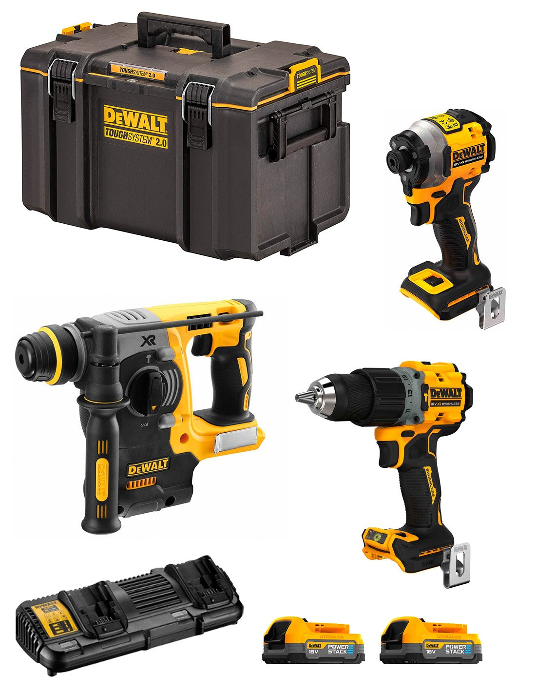 Dewalt  kit dwk308ps (dch273 + dcf850 + dcd805 + 2.. 8435587925842